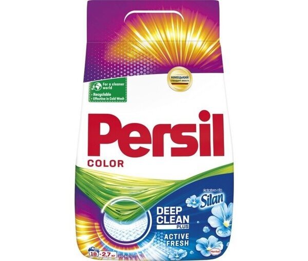 

Persil Стиральный порошок Свежесть от Силан Автомат 18 циклов стирки 2,7 кг
