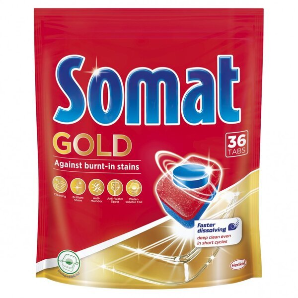 

Somat Таблетки для посудомоечной машины Голд 36шт
