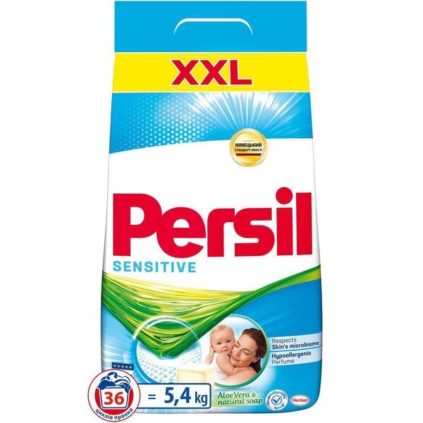 

Стиральный порошок Persil Sensitive Автомат 36 циклов стирки 5,4 кг