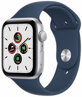 Смарт-часы Apple Watch SE GPS 44mm Silver Aluminium Case with Abyss Blue Sport Band