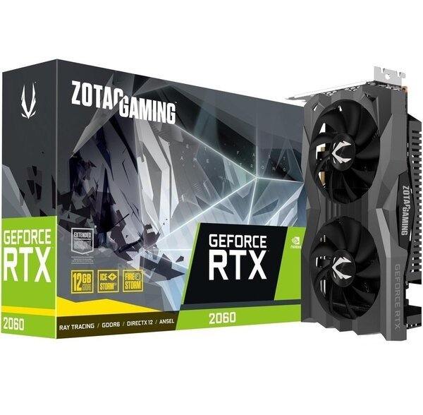 

Видеокарта ZOTAC GeForce RTX 2060 12GB GDDR6 Twin Fan GAMING (ZT-T20620F-10M)