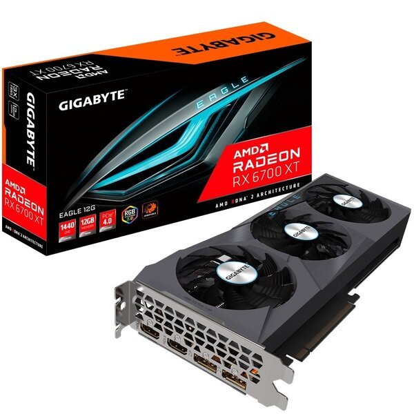 

Видеокарта GIGABYTE Radeon RX 6700 XT 12GB GDDR6 EAGLE (GV-R67XTEAGLE-12GD)