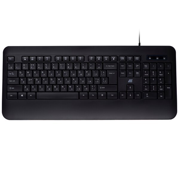 Акція на Клавиатура 2Е KS109 USB Black (2E-KS109UB) від MOYO