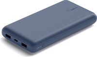 Портативний акумулятор Belkin 20000mAh, 15W, Dual USB-A, USB-C, blue (BPB012BTBL)