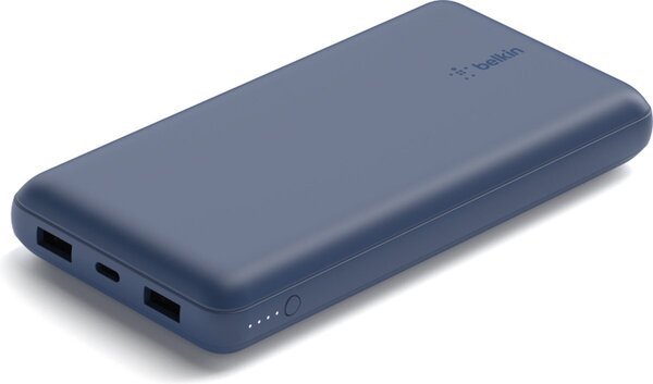 Портативный аккумулятор Belkin 20000mAh, 15W, Dual USB-A, USB-C, blue (BPB012BTBL)
