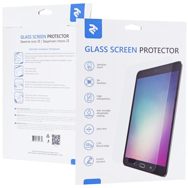

Защитное стекло 2E для Samsung Galaxy Tab A8 (X200) 2021, 2.5D, Clear (2E-G-TABA8-LT2.5D-CL)