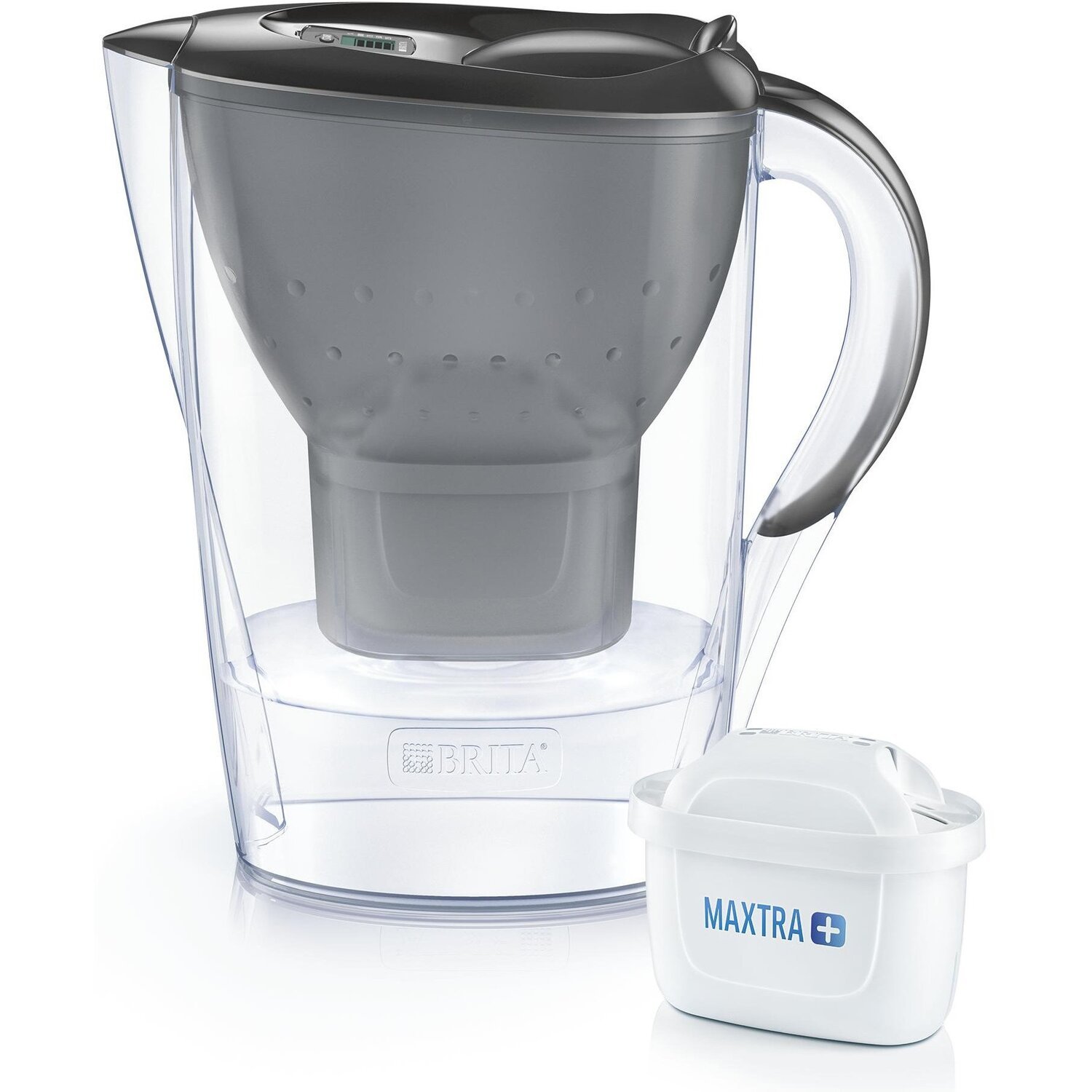 Фільтр-глечик Brita Marella Memo MX 2.4 л (1.4 л очищеної води), графіт (1476117)