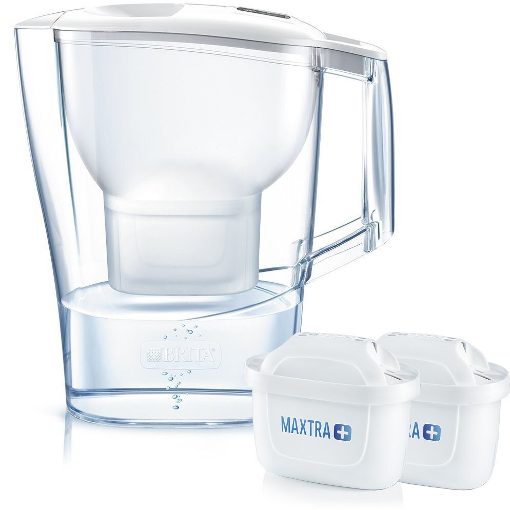 Фільтр-глечик Brita Aluna Memo + 2 картриджа, 2.4 л (1.4 л очищеної води),білий (1476183)