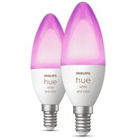 Лампа розумна Philips Hue E14 5.3W(40Вт) 2000K-6500K RGB Bluetooth 2шт 
