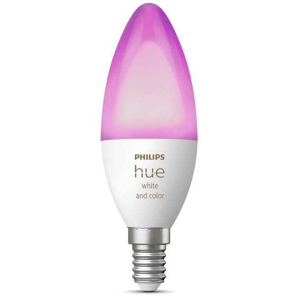 

Лампа умная Philips Hue E14 5.3W(40Вт) 2000K-6500K RGB Bluetooth (929002294209)