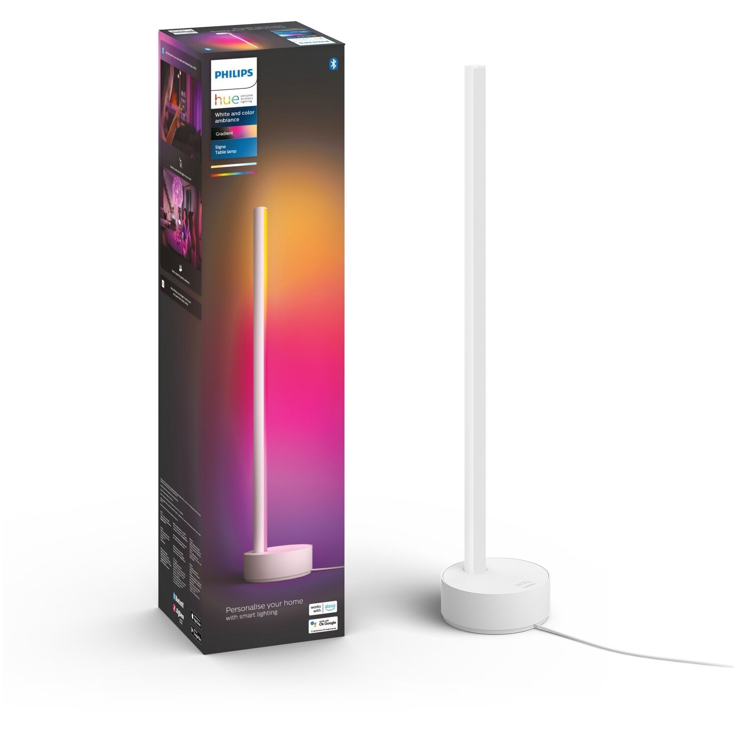 Светильник настольный умный Philips Hue Signe 2000K-6500K RGB Gradient ...