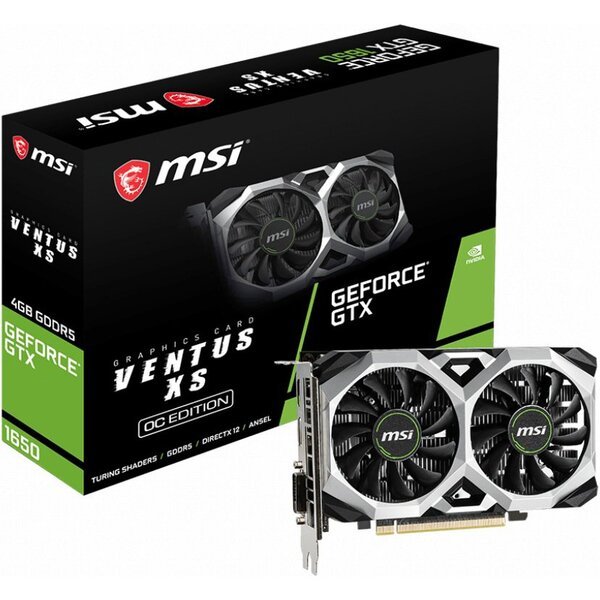 

Видеокарта MSI GeForce GTX 1630 4GB GDDR6 VENTUS XS OC (912-V809-4215)