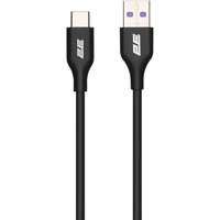 Кабель 2E USB-A - USB-C Glow 1m Black (2E-CCAC-BL)