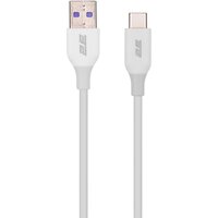 Кабель 2E USB-A - USB-C Glow 1m White (2E-CCAC-WH)