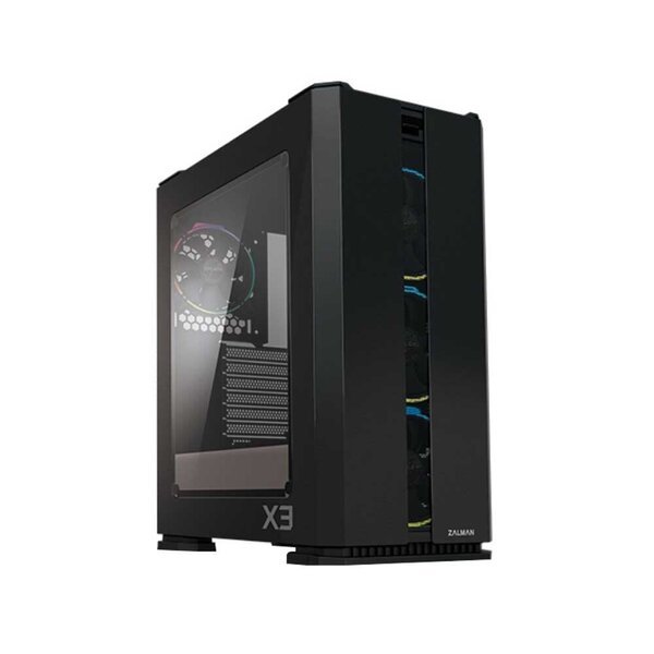 

Корпус ZALMAN X3 BLACK, MidT, 2xUSB2.0, 2xUSB3.0, 4x120мм ARGB, стекло (боковая панель), без БП, черный