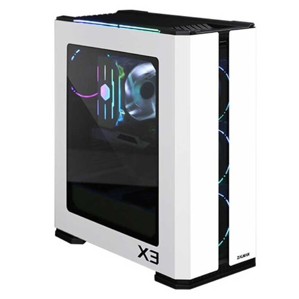 

Корпус ZALMAN X3 WHITE, MidT, 2xUSB2.0, 2xUSB3.0, 4x120мм ARGB, стекло (боковая панель), без БП, белый