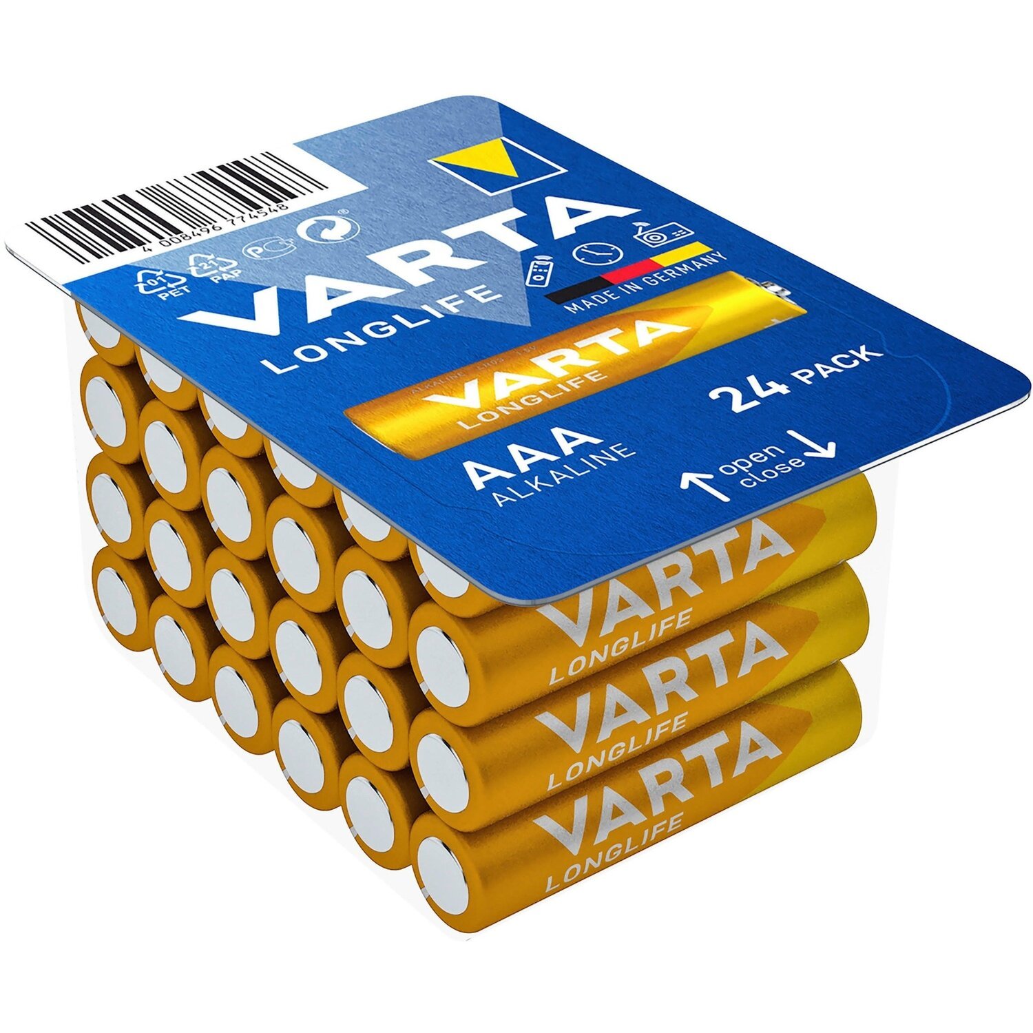 Батарейка Varta LONGLIFE ALKALINE * 24 box (04103301124) (1136627)