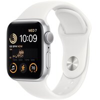 Смарт-часы Apple Watch SE GPS 40mm Silver Aluminium Case with White Sport Band