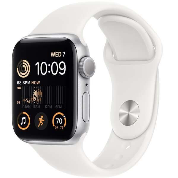 

Смарт-часы Apple Watch SE GPS 40mm Silver Aluminium Case with White Sport Band