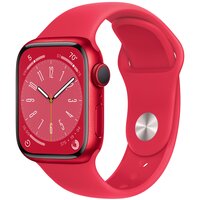 Смарт-годинник Apple Watch Series 8 GPS 41mm (PRODUCT) RED Aluminium Case with (PRODUCT) RED Sport Band