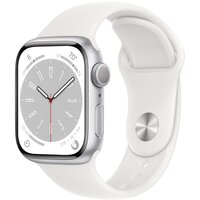 Смарт-годинник Apple Watch Series 8 GPS 41mm Silver Aluminium Case with White Sport Band