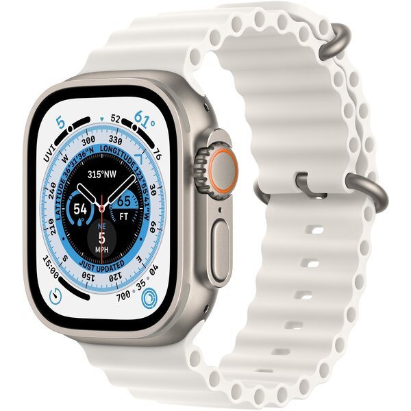 

Смарт-часы Apple Watch Ultra GPS + Cellular 49mm Titanium Case with White Ocean Band