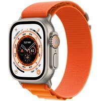 Смарт-часы Apple Watch Ultra GPS + Cellular 49mm Titanium Case with Orange Alpine Loop Small