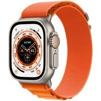 Смарт-часы Apple Watch Ultra GPS + Cellular 49mm Titanium Case with Orange Alpine Loop Medium