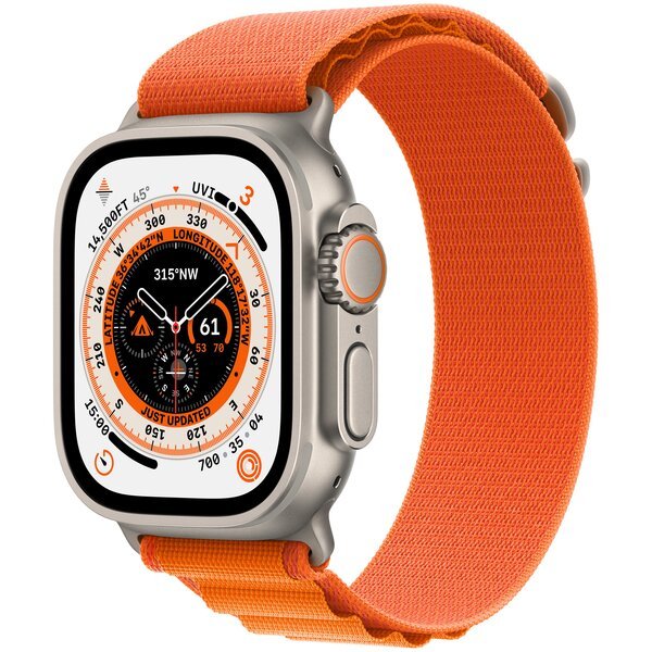 

Смарт-часы Apple Watch Ultra GPS + Cellular 49mm Titanium Case with Orange Alpine Loop Large