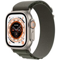 Смарт-часы Apple Watch Ultra GPS + Cellular 49mm Titanium Case with Green Alpine Loop Small
