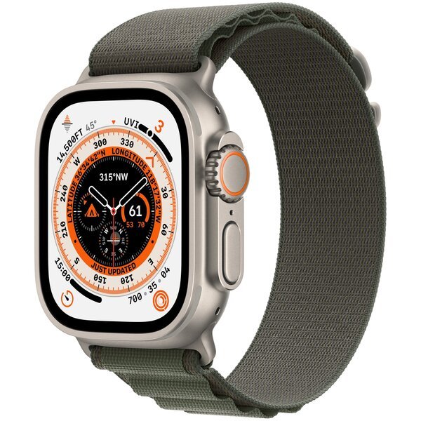 

Смарт-часы Apple Watch Ultra GPS + Cellular 49mm Titanium Case with Green Alpine Loop Medium
