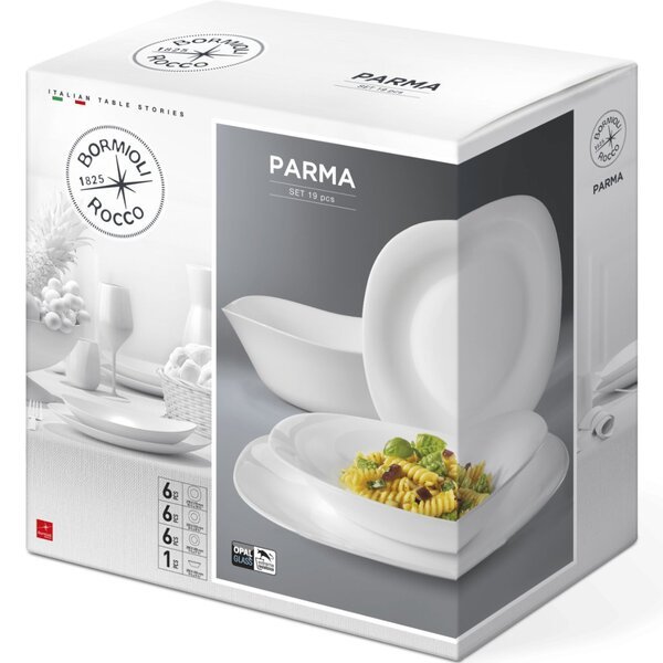

Сервиз столовый Bormioli Rocco Parma Tavola 19 пр. (498996SBA021990)