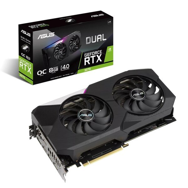 

Видеокарта ASUS GeForce RTX 3070 8GB GDDR6 DUAL OC V2 LHR DUAL-RTX3070-O8G-V2