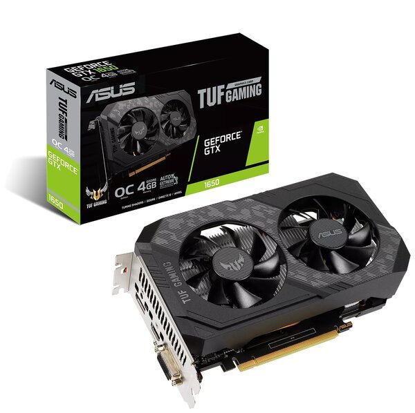 

Видеокарта ASUS GeForce GTX 1650 4GB GDDR6 TUF OC GAMING TUF-GTX1650-O4GD6-P-GAMING