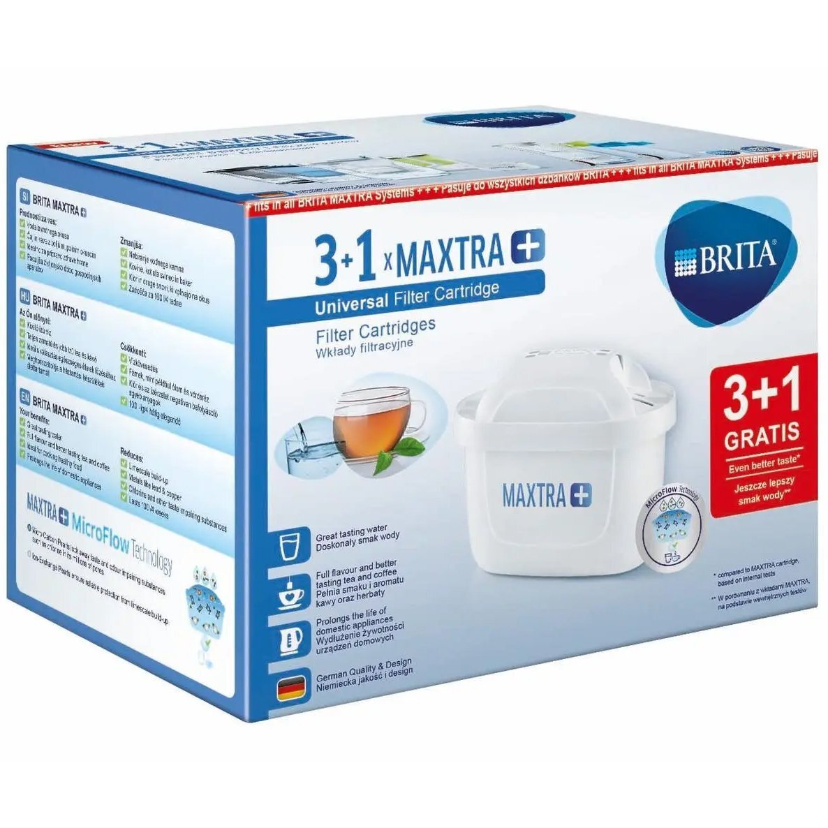 Комплект картриджів Brita MAXTRА+, промо 3+1 (1493086)