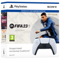 Бездротовий геймпад DualSense для PS5 White (код на FIFA 23) (9440796)