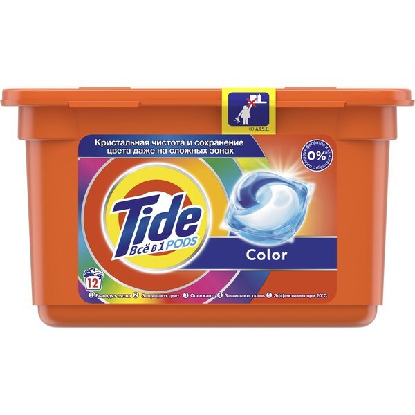 

Капсулы для стирки Tide All-in-1 Color 12шт