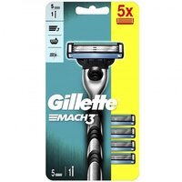 GILLETTE MACH 3 Бритва с 5 сменными кассетами