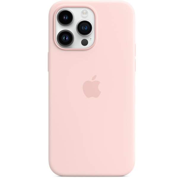 

Чехол Apple для iPhone 14 Pro Max Silicone Case with MagSafe Chalk Pink (MPTT3ZM/A)