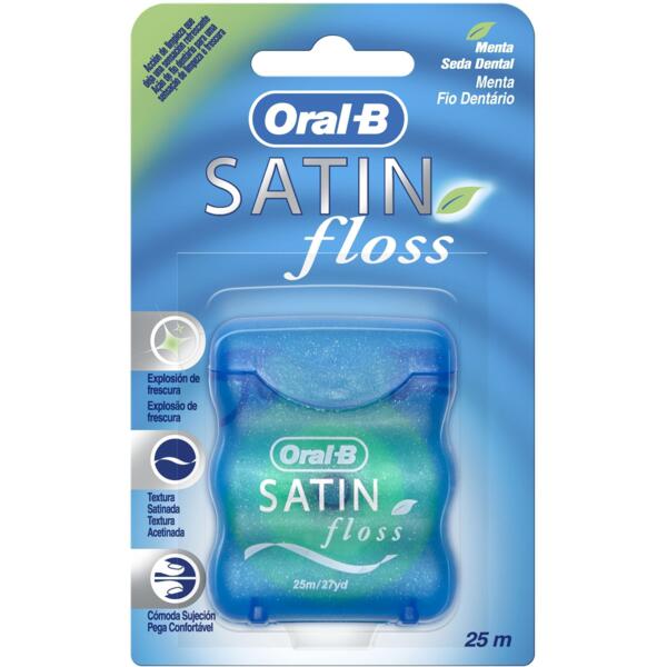 ≡ ORAL-B Зубна нитка Сетін Флосс М'ята 25м – купити в Києві | ціни і ...