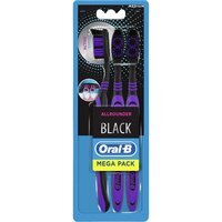 ORAL-B Зубная щетка Всесторонняя Чистка Черная 40 Medium 3шт
