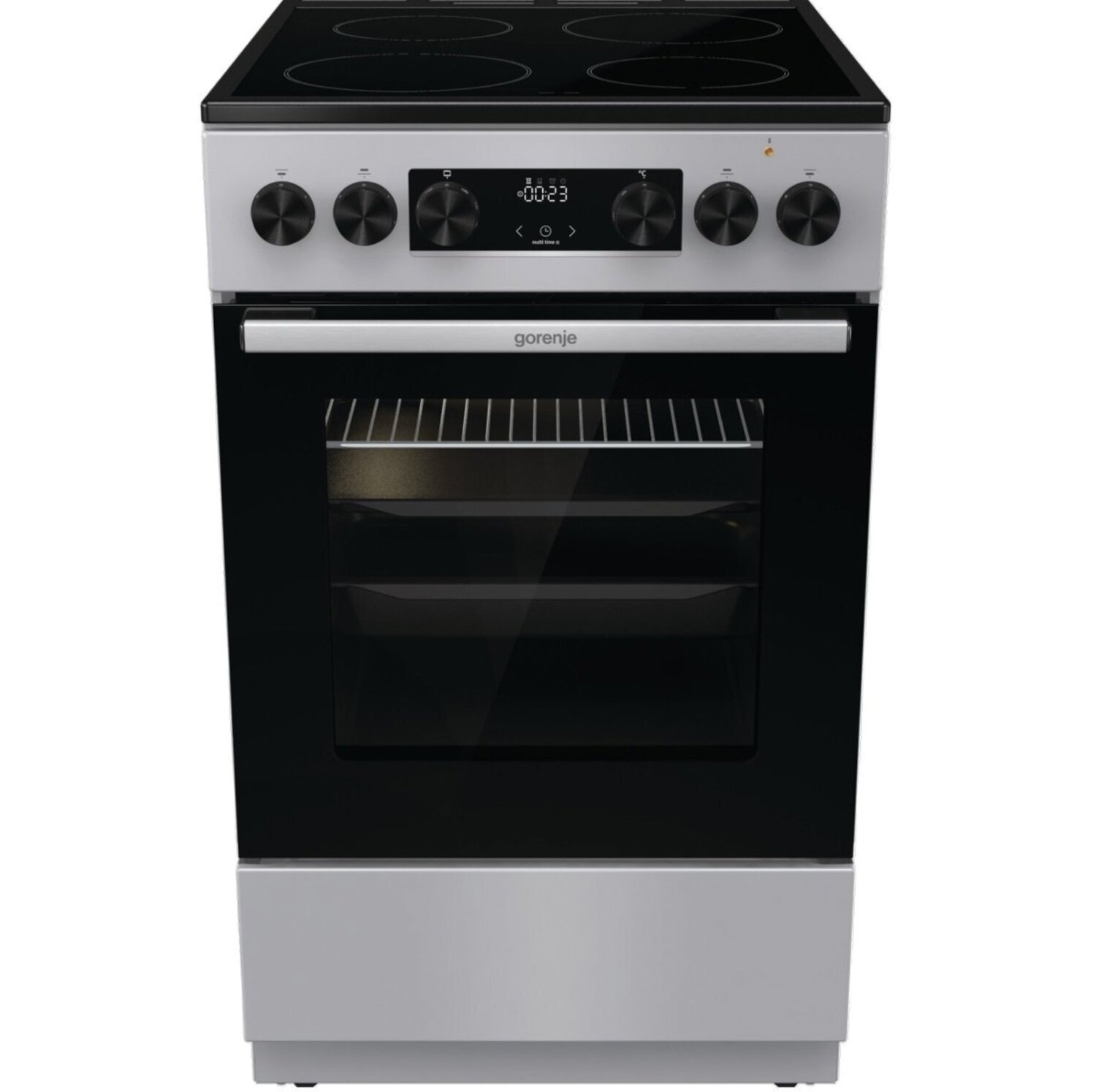 Плита Gorenje GEC5C41SG електрична склокерамічна, 70л, 50x60см, дисплей, прог (GEC5C41SG) (1107546)