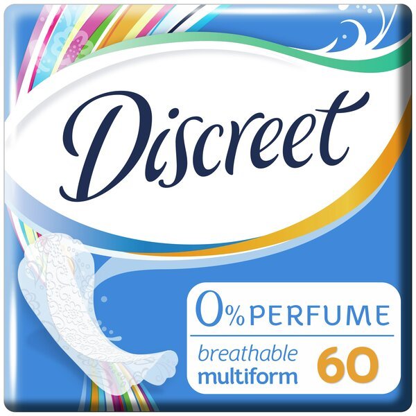 

DISCREET Ежедневные гигиенические прокладки Эйр Мультиформ 60шт