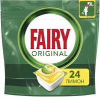 Капсули для посудомийних машин Fairy Original All in 1 Лимон 24шт