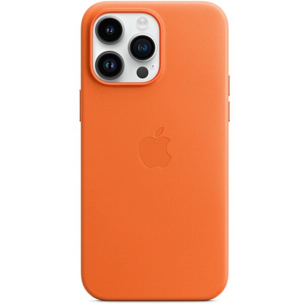 

Чехол Apple для iPhone 14 Pro Max Leather Case with MagSafe - Orange (MPPR3ZE/A)