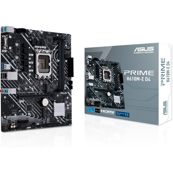 

Материнcкая плата ASUS PRIME H610M-E D4 (90MB19N0-M0EAY0)