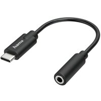 Адаптер Hama USB-C/Stereo Jack 3.5мм Black (00200318)