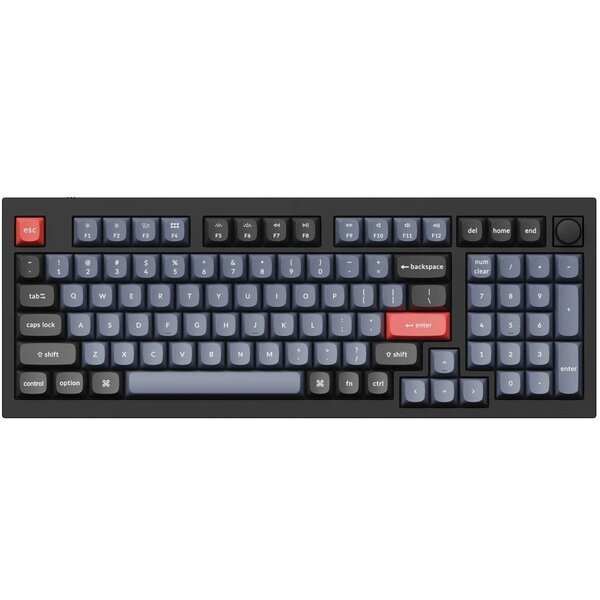 

Клавиатура Keychron Q5 100 Key QMK Gateron G PRO Red Hot-Swap RGB Knob Black (Q5M1Z_Keychron)