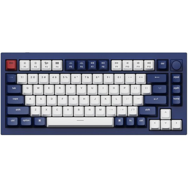 

Клавиатура Keychron Q1 84 Key QMK Gateron Phantom Yellow Hot-Swap RGB Knob Blue (Q1O4_Keychron)