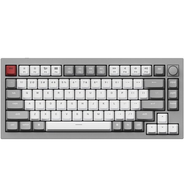 

Клавиатура Keychron Q1 84 Key QMK Gateron Phantom Yellow Hot-Swap RGB Knob Grey (Q1N4_Keychron)